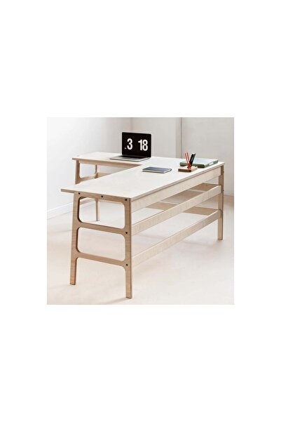 Vivense WOODESK ZEYTİN AHŞAP ÇALIŞMA MASASI, NATURAL RENK