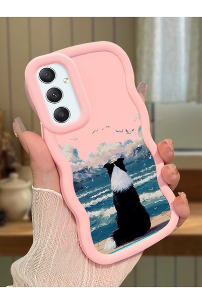 Hontinga Samsung Galaxy A34 5g Compatible Case Camera Protective Pink Silicon...