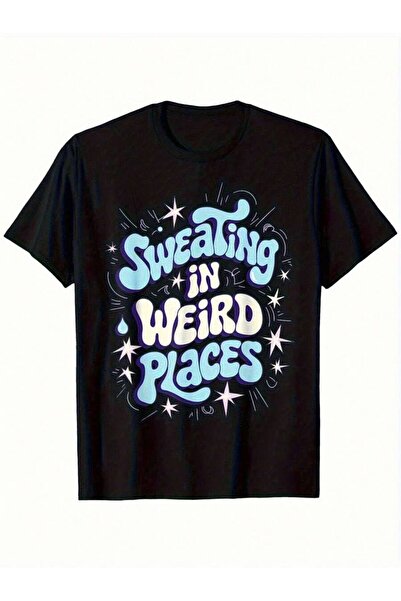 2BIR Funny Sweating In Weird Places Graphic Fashion T-Shirt| Soft Breathable ...