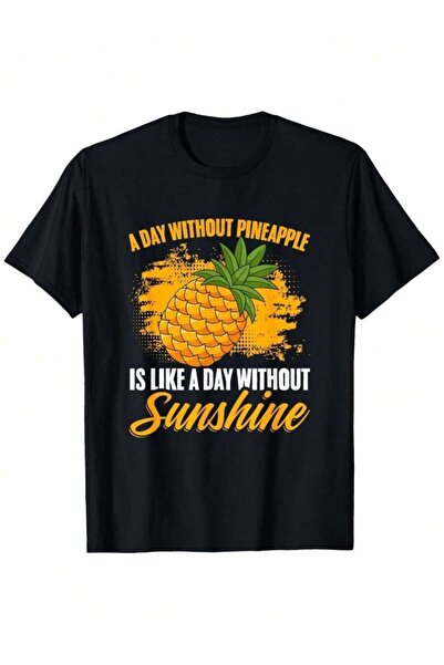 25W تي شيرت Day Hawaii Summer Hawaiian Fruit Aloha Pineapple للجنسين كاجوال ب...