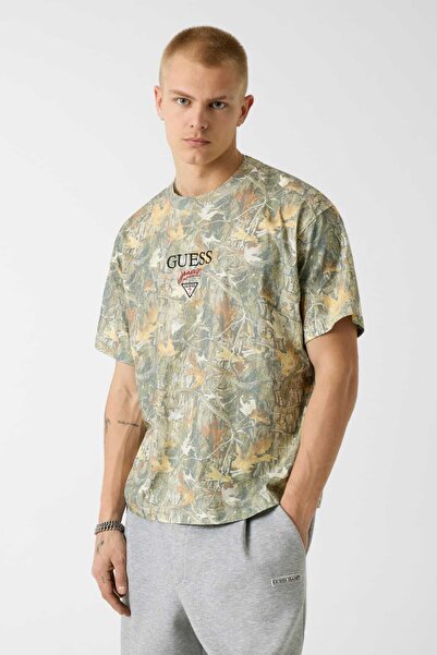 Guess Gj Os Baker Logo Tee - Camo