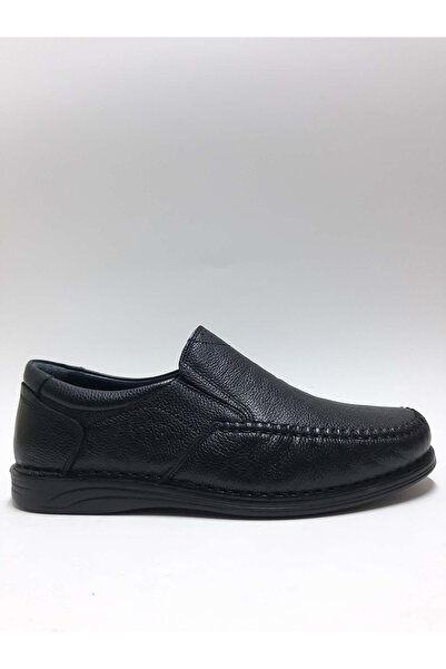 Baloğlu Genuine Leather Laceless Daily Orthopedic Comfortable Summer Men's Shoes