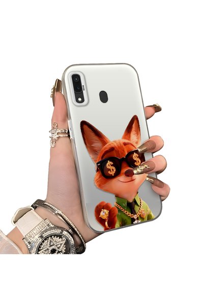 ucuc Samsung Galaxy A30/A20 Compatible Hard Acrylic Back Silicone Edge Lens P...