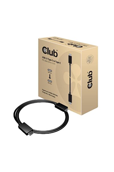 Club 3D Club3D Active USB-C PD Data Cable, 4K60Hz, 10Gbps, 1 m (Black)