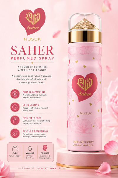 Nusuk Saher Perfumed Spray 200 Ml