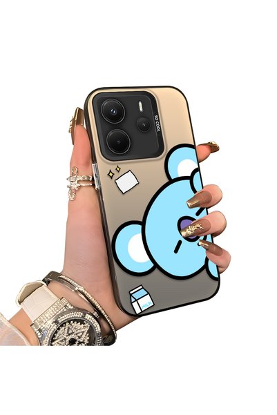 ucuc Xiaomi Redmi Note 14 4g Compatible Hard Acrylic Back Silicone Edge Lens ...