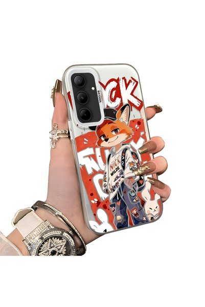 ucuc Samsung Galaxy A35 Compatible Hard Acrylic Back Silicone Edge Lens Prote...