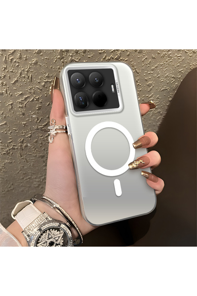 CHICASELUX غطاء صلب متوافق مع Mi 15T Pro بتصميم حلقة مطبوعة بسيطة، لا يتميز ب...