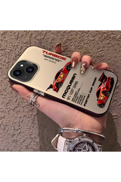 CHICASELUX iPhone 13/14 Compatible Daily Use Compatible Trendy Racing Car Cas...