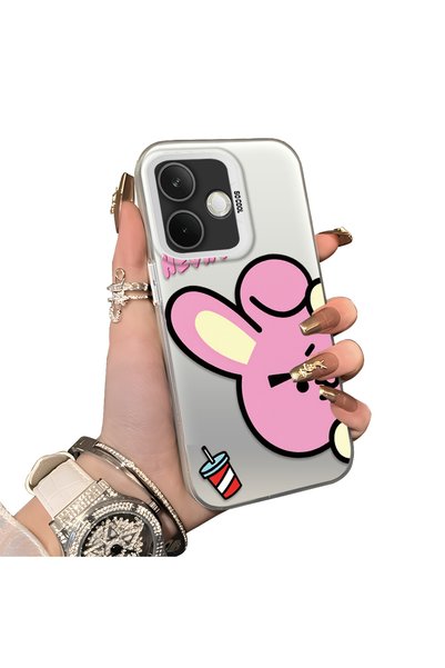 ucuc Oppo A5 Pro 4G/5G Compatible Hard Acrylic Back Silicone Edge Lens Protec...