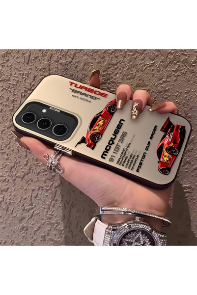 CHICASELUX Samsung Galaxy S24 Fe Compatible Daily Use Compatible Trend Racing Car Case, Protective Cover