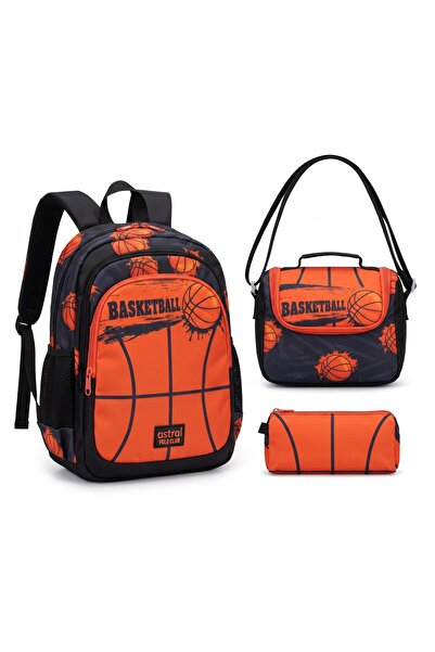 Astral Polo Club School Bag Set Backpack Lunch Bag Pencil Case