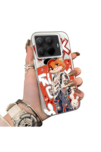ucuc Xiaomi Mi 15t Pro Compatible Hard Acrylic Back Silicone Edge Lens Protec...