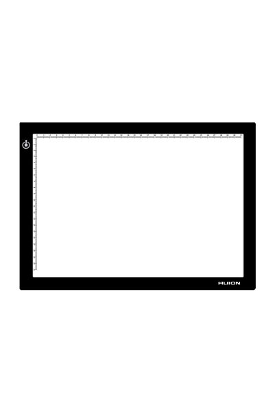 Huion L4S A4 LED Light Pad for Drawing, Adjustable Brightness, USB, Black