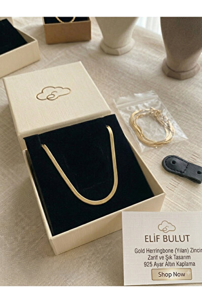 14 Ayar Gold Herringbone (Yılan / Balıksırtı) Zincir