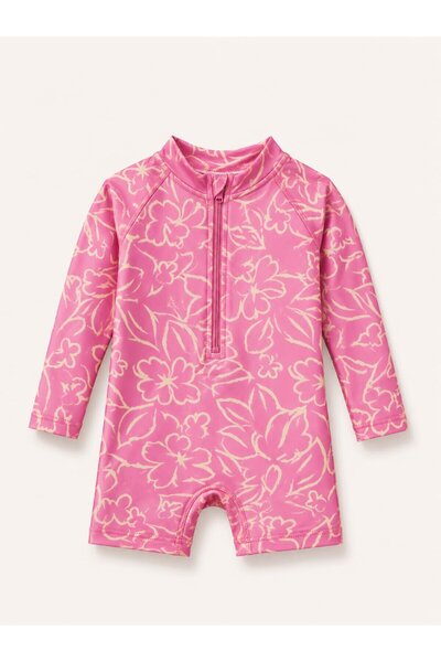 My Kids Wear Children's Long Sleeve Zippered Swimsuit - Comfortable and Conve...