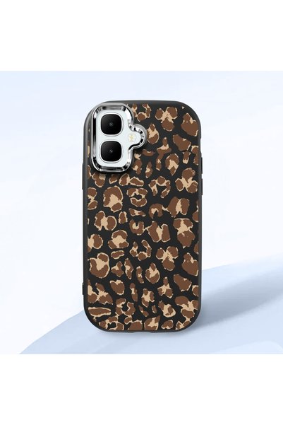 CASEVIBE Infinix Smart 10 Uyumlu Şık Modern Leopar Desenli Koruyucu Yumuşak T...