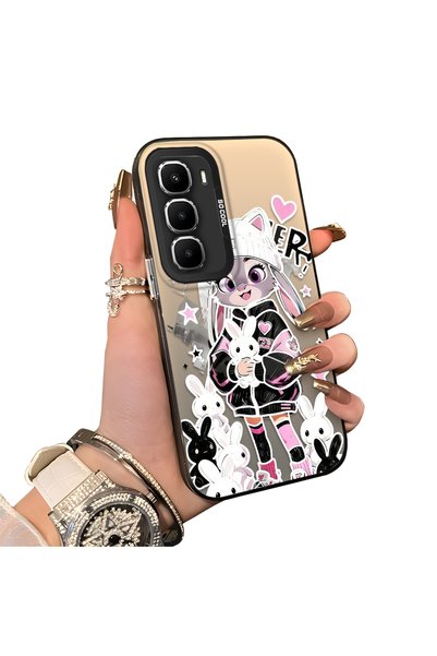 ucuc Infinix Hot 60 Pro Plus Compatible Hard Acrylic Back Silicone Edge Lens ...