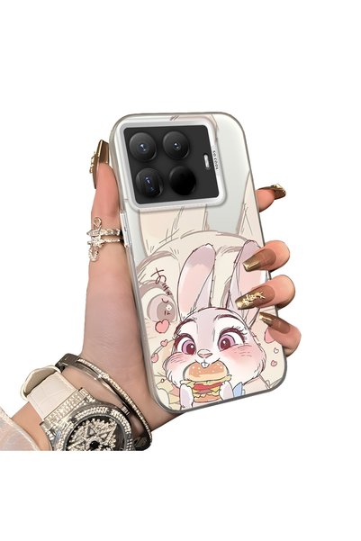 ucuc Xiaomi Mi 15t Pro Compatible Hard Acrylic Back Silicone Edge Lens Protec...
