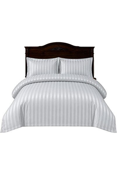 GENERAL Striped Bedding Set, Duvet Cover, Quilt Cover, Fitted Sheet, and Pill...