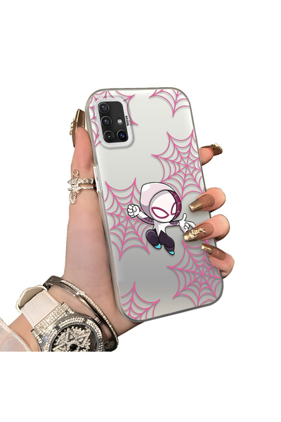 ucuc Samsung Galaxy A51 4g Compatible Hard Acrylic Back Silicone Edge Lens Pr...