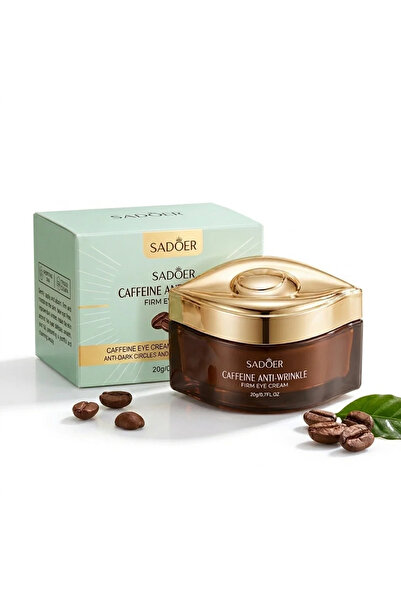 SADOER Crema pentru Ochi cu Cafeina, Anti-Cearcăne si Antirid, Sadoer, 20g