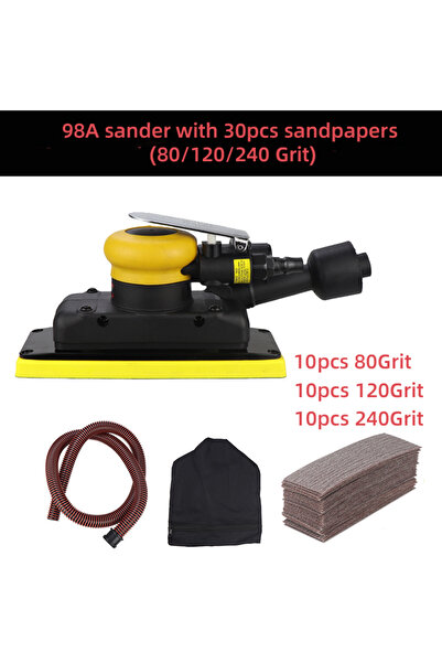 Choice 98A with 30pcs HIFESON 70x198mm Pneumatic Orbital Sander 98A Air Sande...