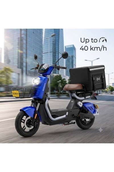 voxer FOXER IRONMAN 500W Electric Scooter | 60V 20Ah Battery | 40 km/h Top Speed | 50 km Range | LED Lights | Hydraulic Brakes | Perfect for Delivery & Daily Commuting