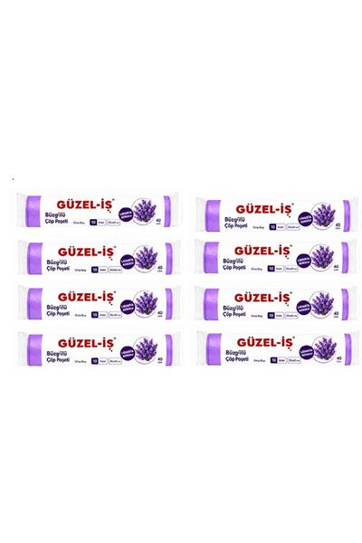 Güzel-İş BÜZGÜLÜ ÇÖP TORBASI LAVANTA KOKULU 55X60 CM 10LU X 8 ADET