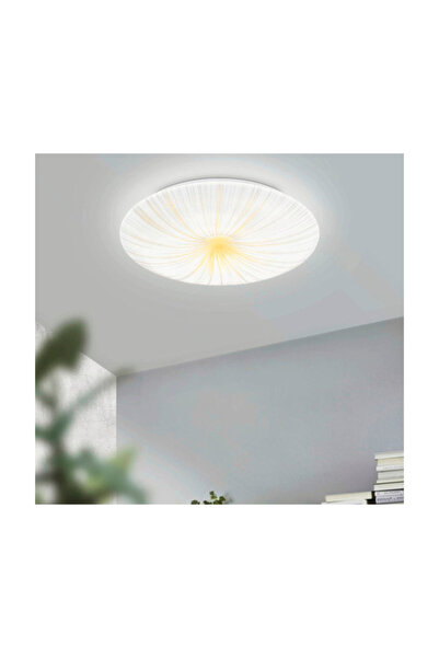 OEM Eglo Nieves 10W 1100 lumens ενσωματωμένο φωτιστικό οροφής LED, λευκό/χρυσό