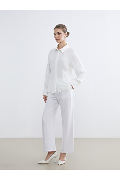 LC Waikiki Women's Elasticated Waist Wide Leg Trousers
