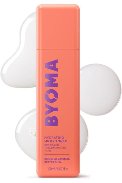 BYOMA تونر حليبي مرطب، 150 مل |   لطيف على البشرة، ترطيب طوال اليوم بخلاصة ال...