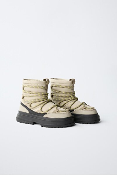 Butik Allbucks Zr Za -Ra* Waterproof Boots with Rope Detail Snow Boots Abzra0...