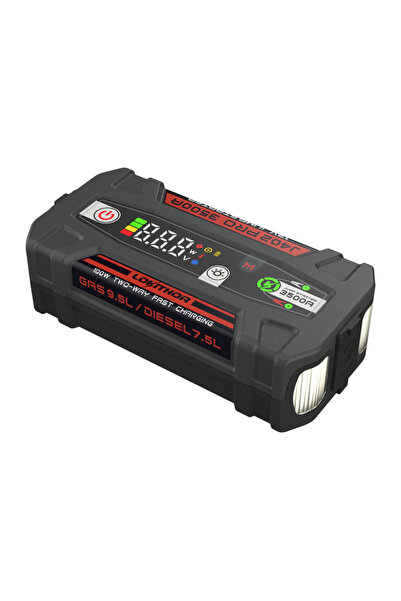 Lokithor J402 PRO Demaror auto, 3500A, 6000mAh, 12V, Power Bank, Lumină LED