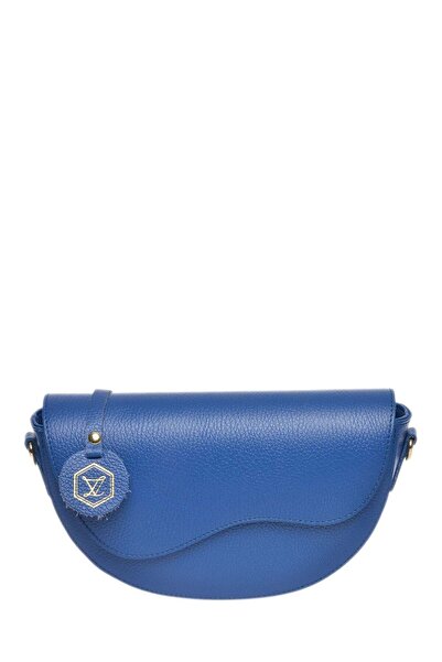 SimpleFind Luisa Vannini Geanta piele-Henriette-Albastru,Geanta postas piele ...
