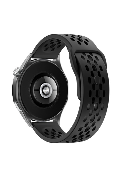 Choice71 20mm Width Band Black 18 20mm 22mm Sport Silicone Strap For Forerunn...