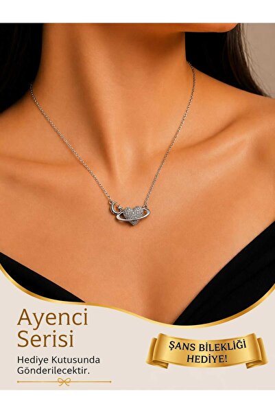 Ayenci Ayyıldız Heart Figured Women's Necklace