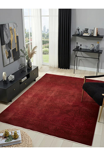 SEYRAN HALI ETNİK MODEL SALON HALISI BORDO OTURMA ODASI HALISI ASIR SERİSİ AS...