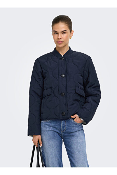ONLY Lacivert Kadın Kapitone Mont 1537369419-3924 TCX