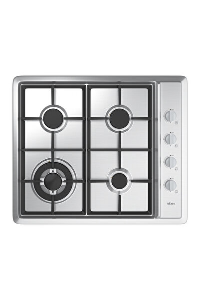 IsEasy Plită pe gaz încorporabilă MGBS-604D, 4 arzătoare, 7,8 kW, Inox