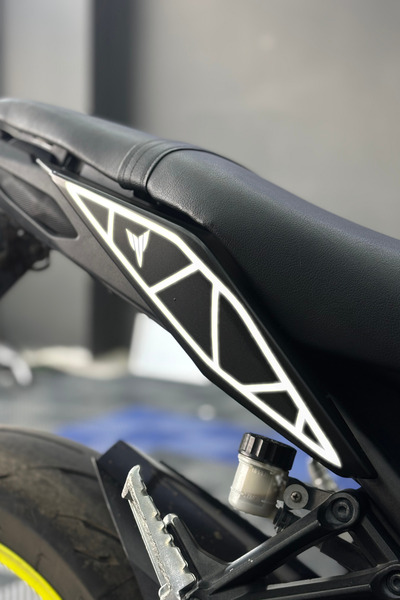 Banxtre For Yamaha Mt-09 Rear Seat Sides Compatible Sticker Set Right Left (2...