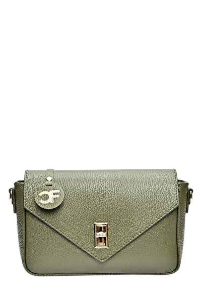 SimpleFind Carla Ferreri Geanta piele-Aurore-Verde militar,Geanta postas piel...