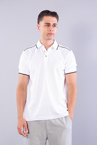 Mckanzie 8328 Pike Modal T-Shirt with Collar and Shoulder Stripes