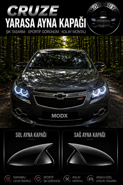 MODxAUTO CHEVROLET CRUZE 2012-2016 ARACA ÖZEL YARASA AYNA KAPAĞI A+