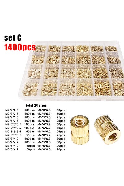Choice مجموعة C من 1400 قطعة (375/400/500/750/1400 قطعة) من صواميل التثبيت ال...