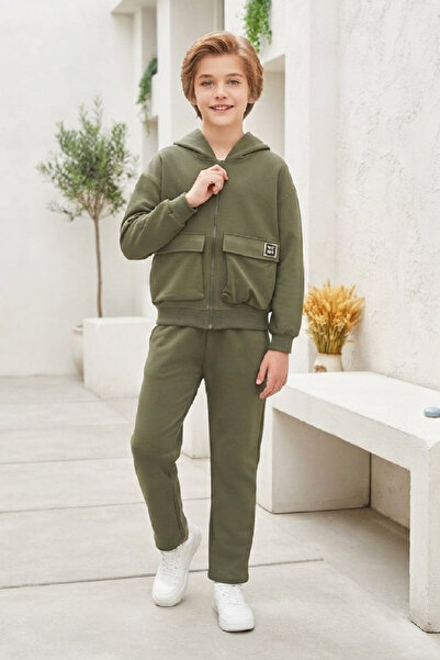 MODANINO Boy's 2 Thread Count +Zippered+Double Pockets+Hooded Top and Bottom ...