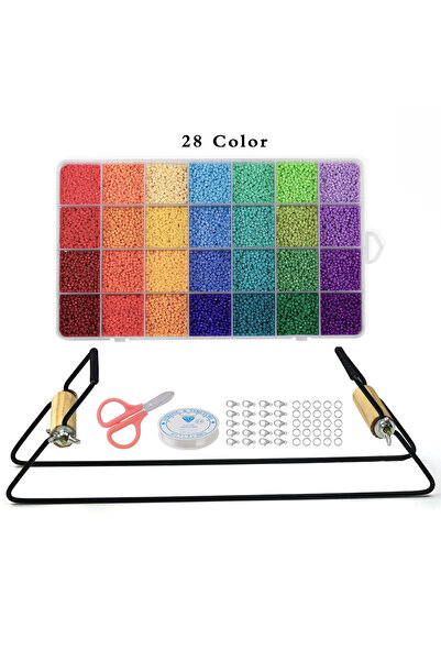 Choice Set C Creative Metal Bead Loom Kit Weaving Beading Loom for Jewelry Br...