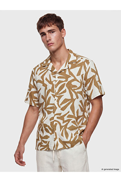 LC Waikiki قميص رجالي بني