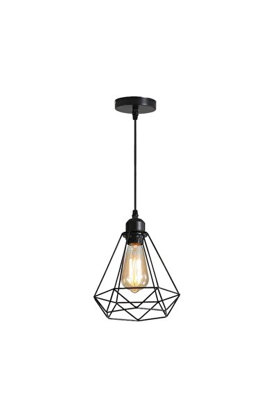 OEM Pendul industrial LED Macvi®, E27, negru mat, 20 x 25 cm, lampa suspendat...