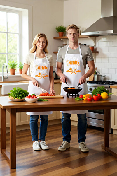 PayBuy Men's Unisex Kitchen Chef Apron Barbecue Master Printed Dtf Digital Pr...
